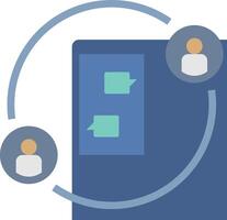 The chatbot is a great way to engage with your customers vector