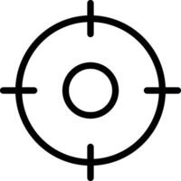 un negro y blanco imagen de un objetivo vector