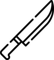 A knife icon on a white background vector