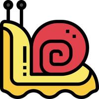 A snail icon on a white background vector