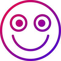 A smiley face with two eyes and a smile vector
