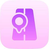 The app icon for a map with a pin on it vector