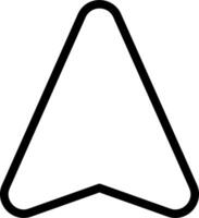 A black and white arrow pointing to the left vector