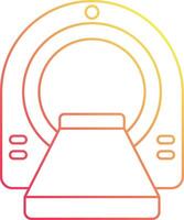 Mri machine icon illustration vector