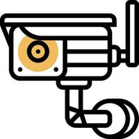 A security camera icon on a white background vector