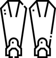 Two black and white icons of a pair of boots vector