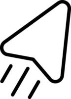 A black and white icon of a rain drop vector