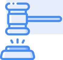 Judge's gavel icon vector