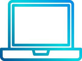 A laptop computer icon on a white background vector