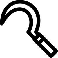 A black and white icon of a hammer vector