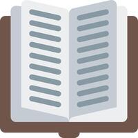 An open book icon on a white background vector