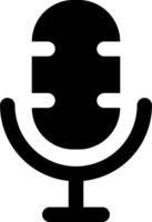 A microphone icon on a white background vector