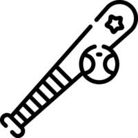 Baseball bat icon vector