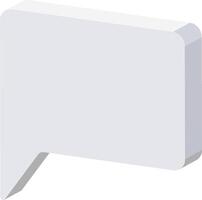 A speech bubble icon on a white background vector