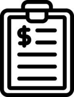 Clipboard with dollar sign icon vector