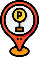 Parking icon illustration vector