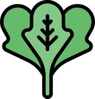 A green leaf icon on a white background vector