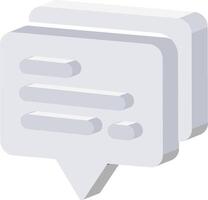 A speech bubble icon with a speech bubble vector