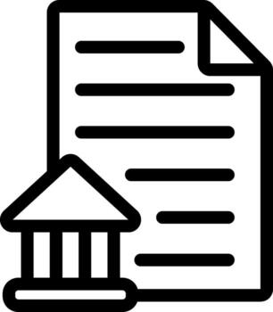 A document with a house and a building icon vector