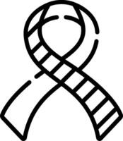 A ribbon with a film strip on it vector
