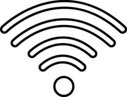 A wifi symbol on a white background vector