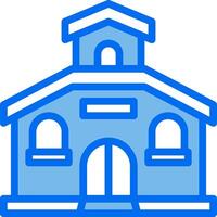 School building icon vector