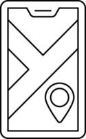 A map icon with a pin on it vector