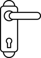 Door handle icon illustration vector