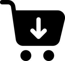 Shopping cart icon vector