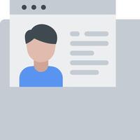 A person's profile icon vector