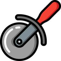 A red and black tool with a handle vector