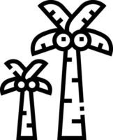 Palm trees icon vector