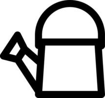A watering can icon on a white background vector