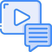 A player and a chat bubble vector