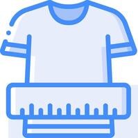 A t - shirt with a ruler on it vector