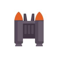 Modern jetpack providing personal powerful flight technology vector