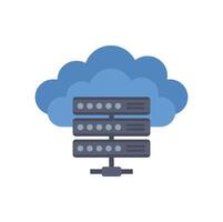 Cloud computing providing database storage and server space vector