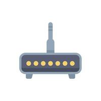 Wireless wifi router providing internet connection for devices vector