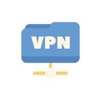 Vpn folder connecting to server using secure network connection vector