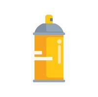 Yellow spray paint can delivering vibrant color for creative projects vector
