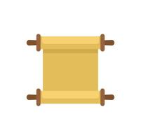 Old manuscript scroll representing history and literature vector