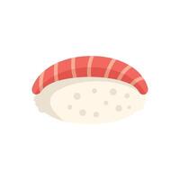 Single nigiri sushi with tuna topping representing japanese cuisine vector