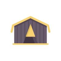 Simple minimalist vector icon of a circus tent top