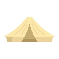 Camping tent standing in the middle of nowhere vector