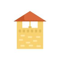 Medieval castle tower protecting the kingdom from enemies vector
