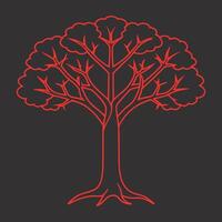 Creative Tree Illustration with Detail vector