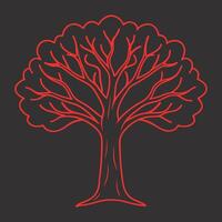 Detailed Tree Artwork for Designers vector