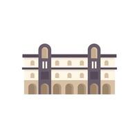 Palazzo vecchio building facade in flat design style vector
