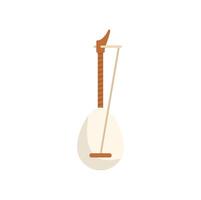 Traditional kobza ukrainian string musical instrument standing upright vector
