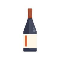 Wine bottle with blank label for branding and mockup designs vector